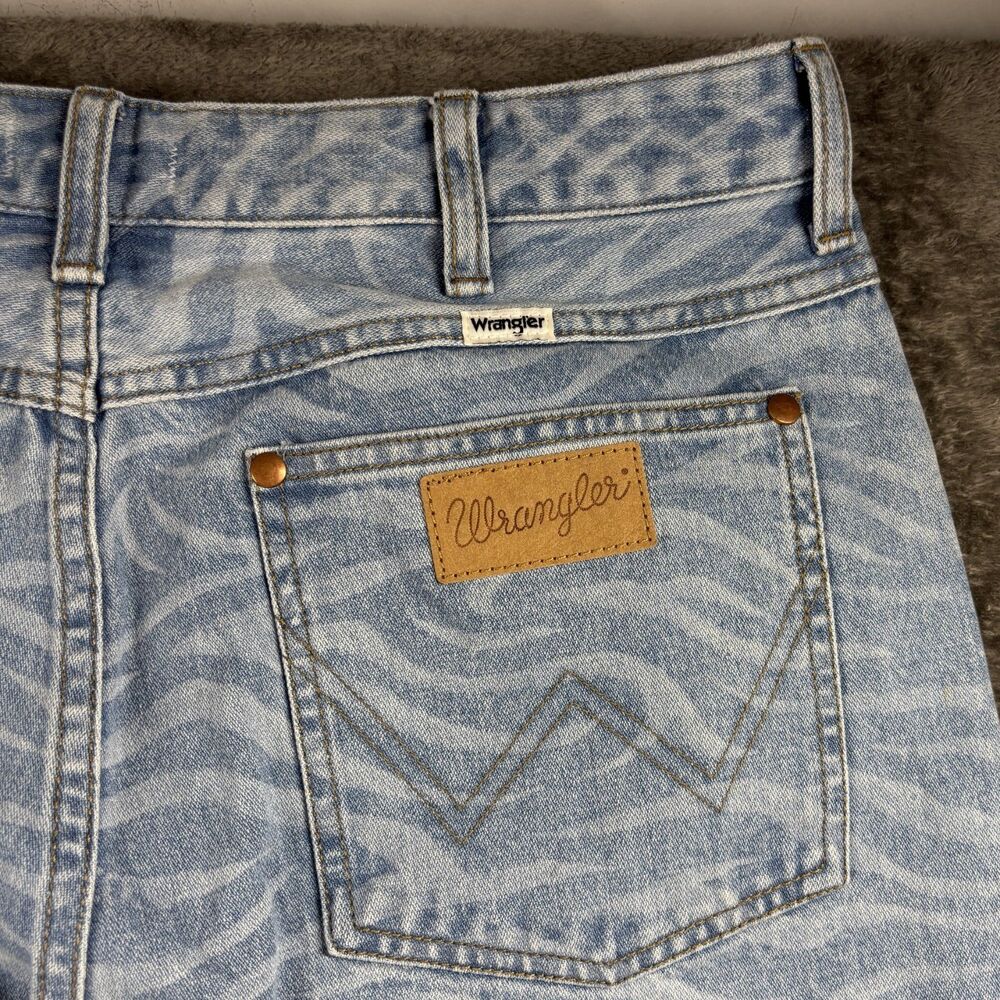Wrangler Women Jeans Wanderer 622 High Rise Flare Zebra Print Denim 32x32 P285 - Picture 5 of 14